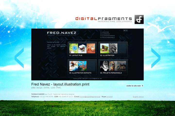 Digital Fragments website preview